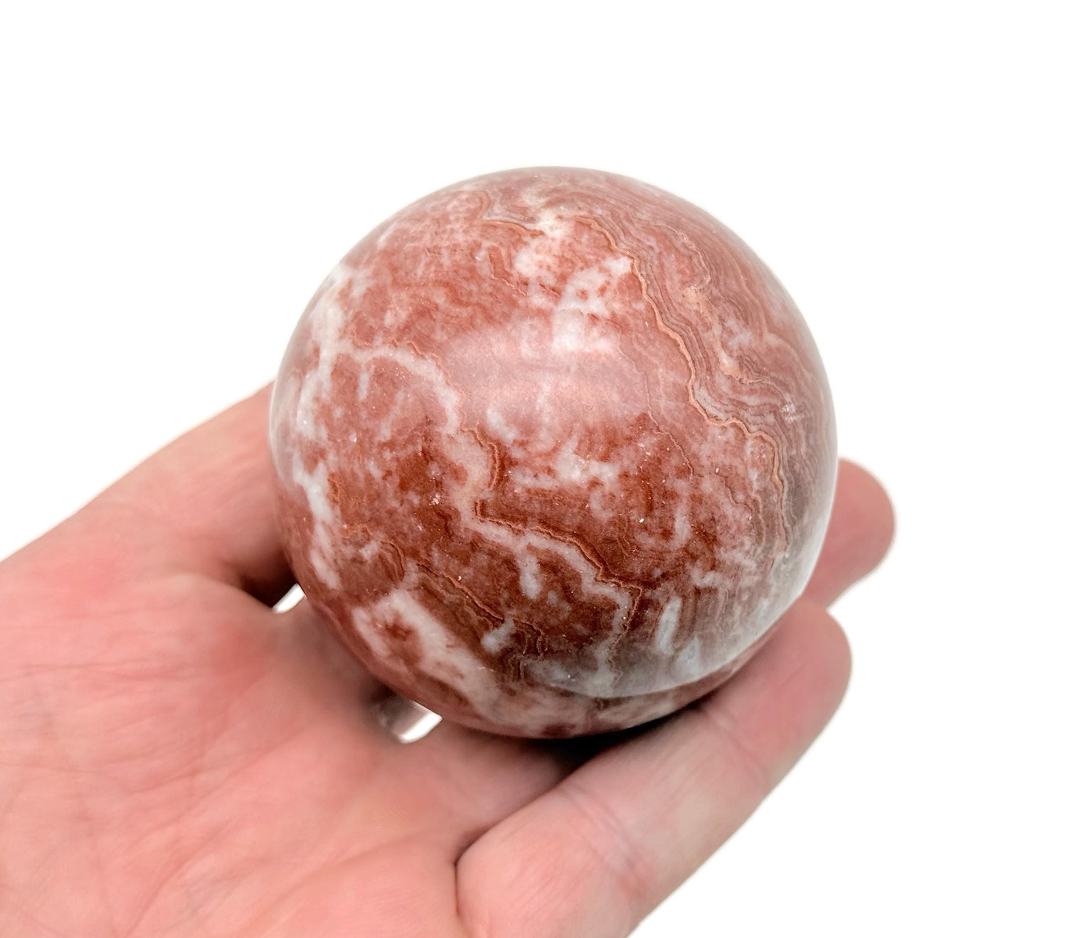 Dali Jasper Sphere Gemstone - Pork Crystal Ball - 60mm - RA1427