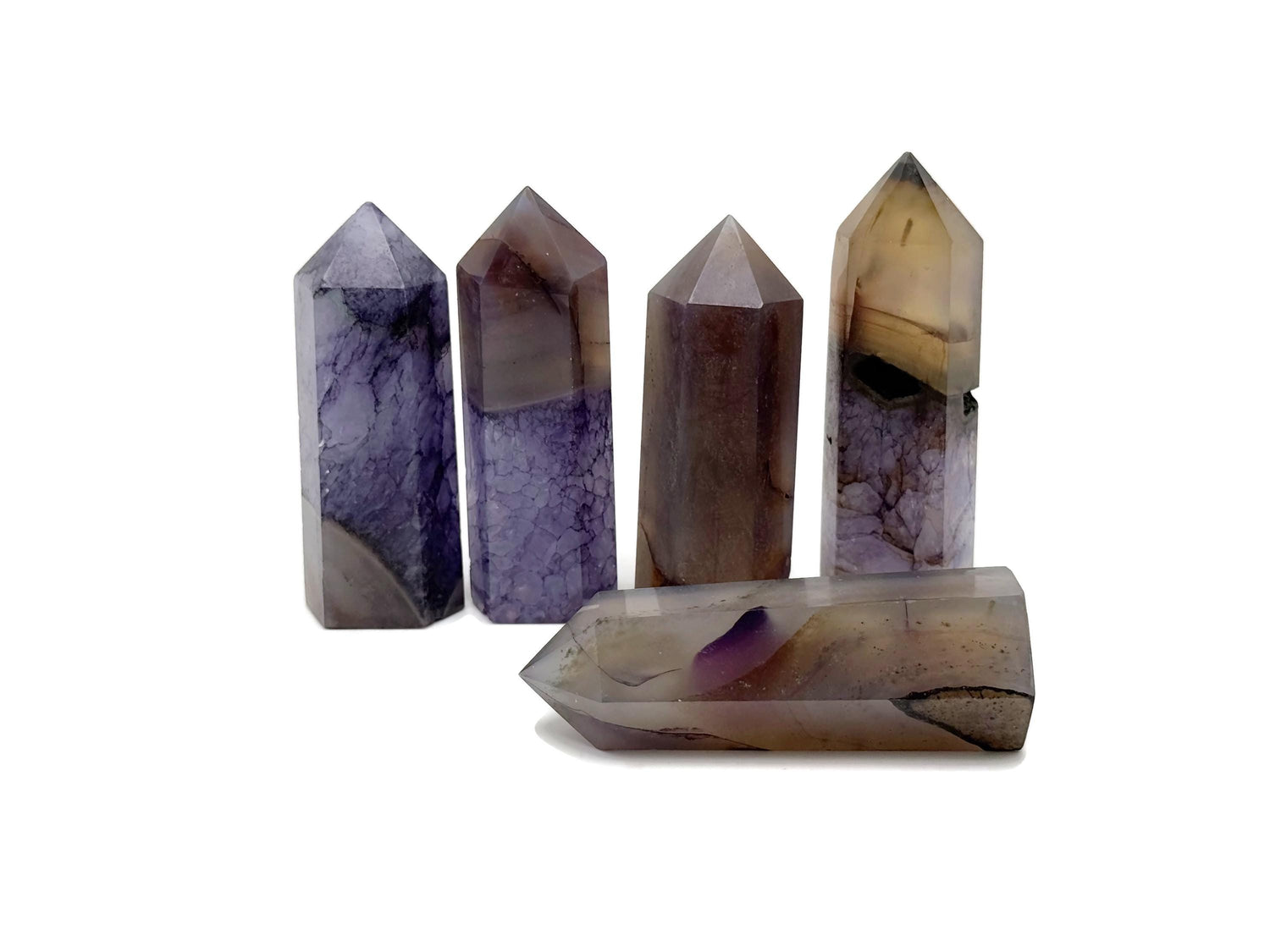 Purple Agate Obelisk Tower Crystal - TW1111