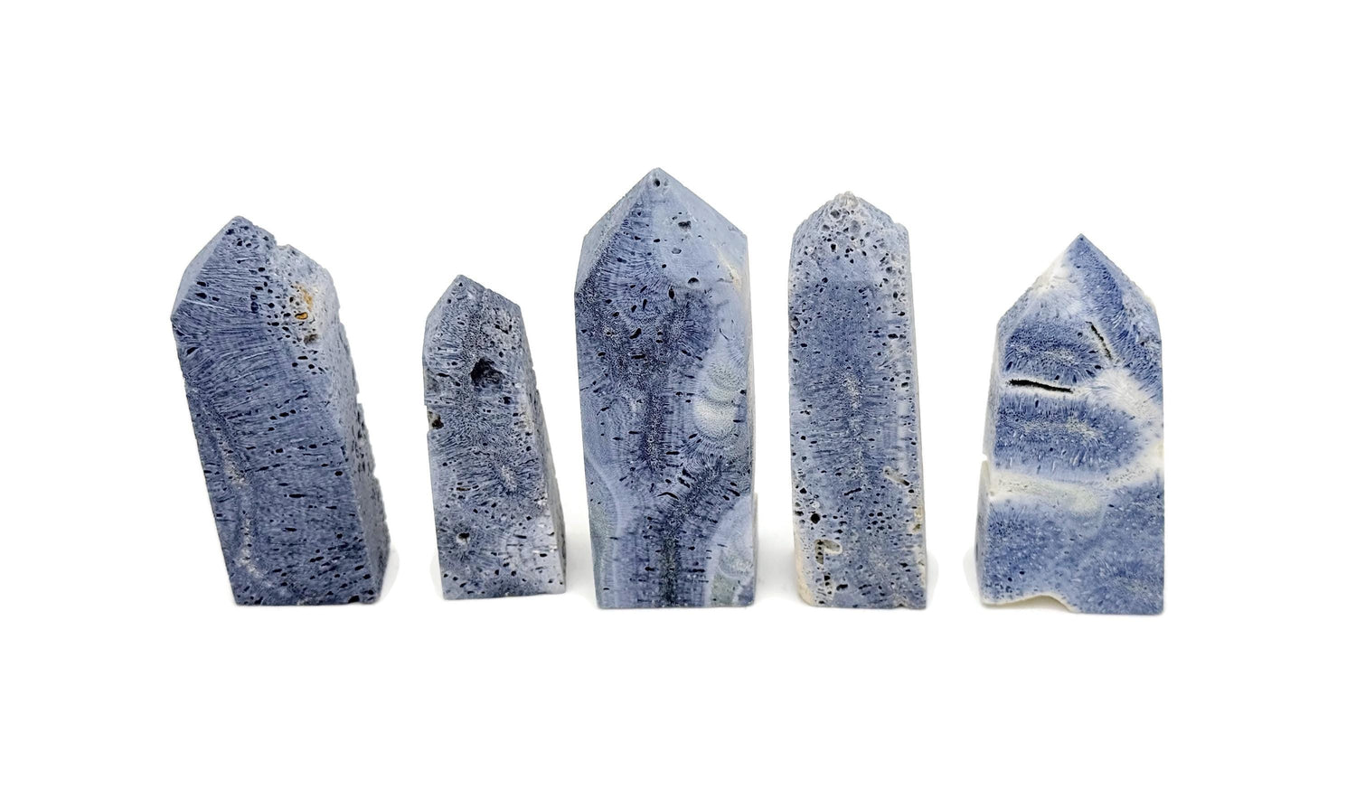 Blue Coral Obelisk Tower Crystal - TW1149