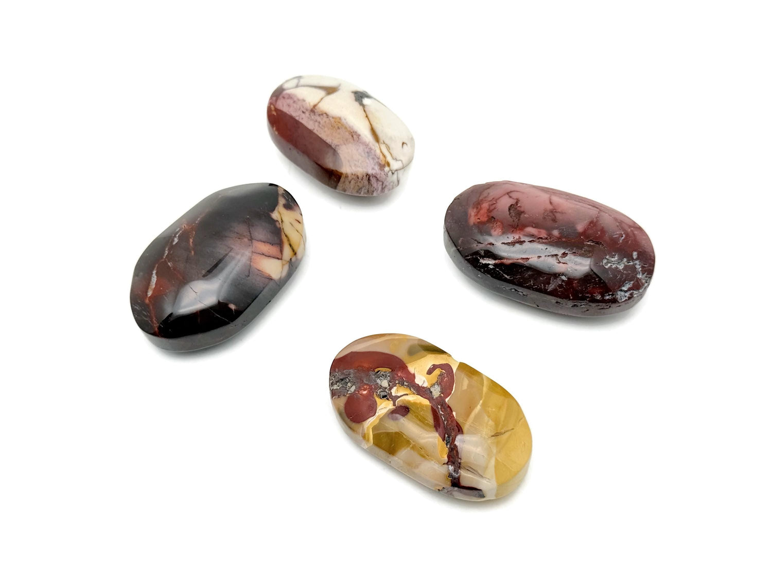 Mookaite Jasper Palm Gemstone - Spa Stone - PA1059