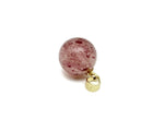 Strawberry Quartz pendant by GemstoneGO featuring a polished teardrop-shaped gemstone for positivity and style.
