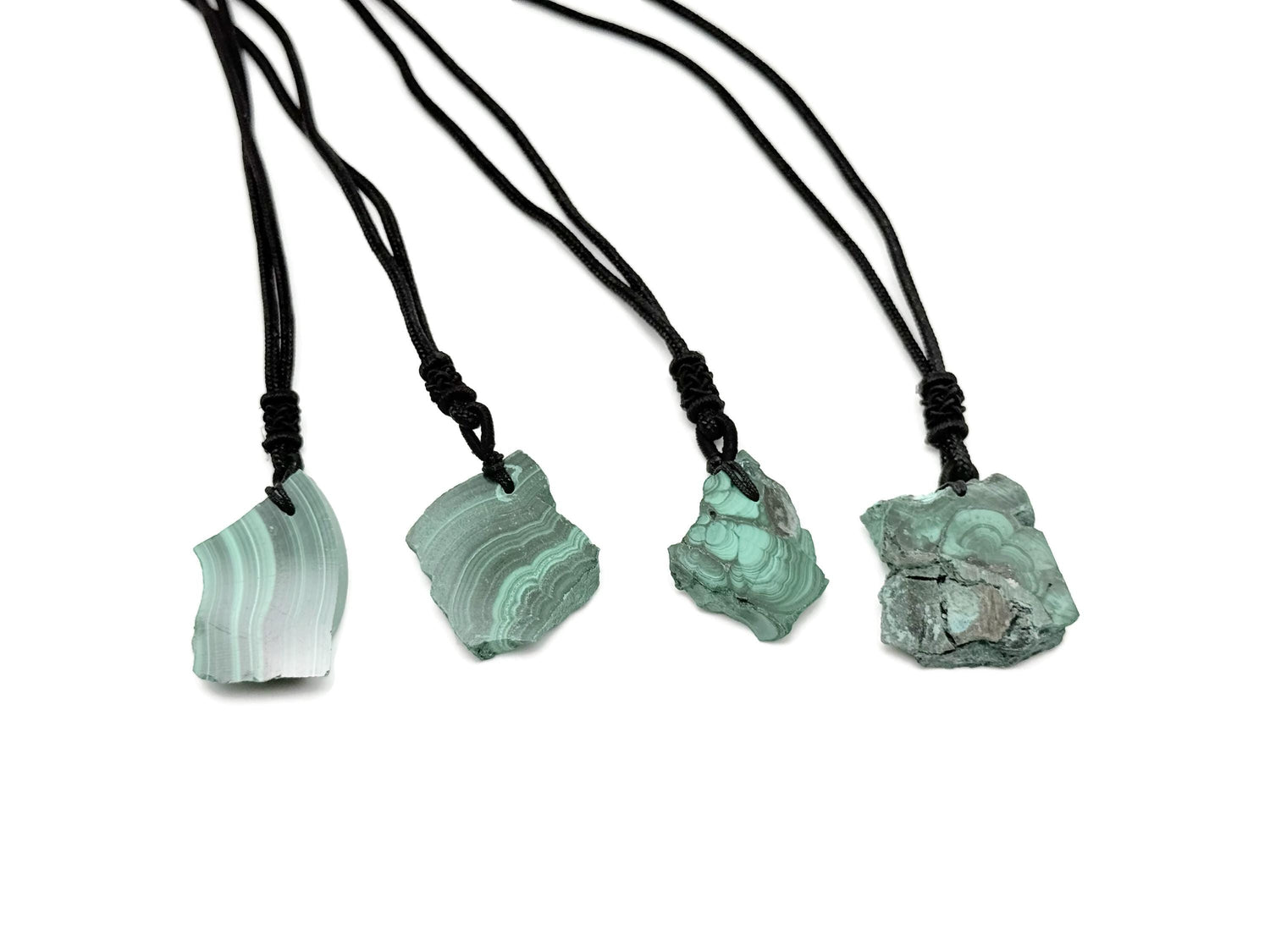 Malachite Crystal Necklace - Adjustable Cord - NC1780