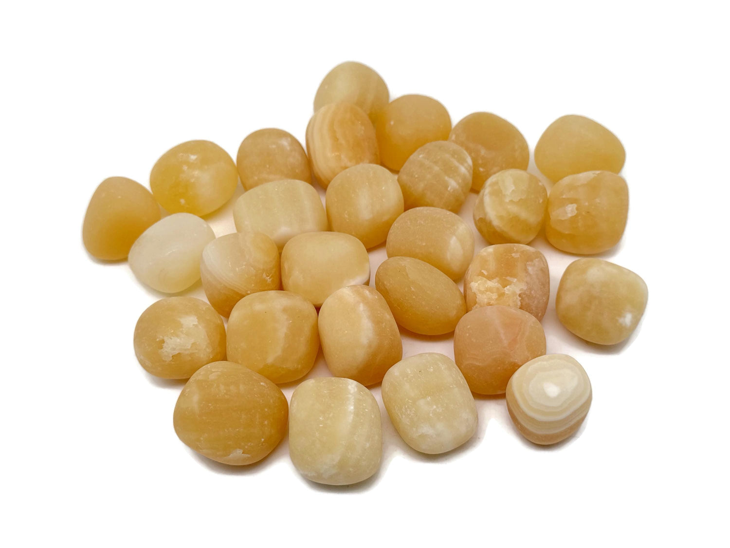 Yellow Calcite Tumbled Stone - TU1072
