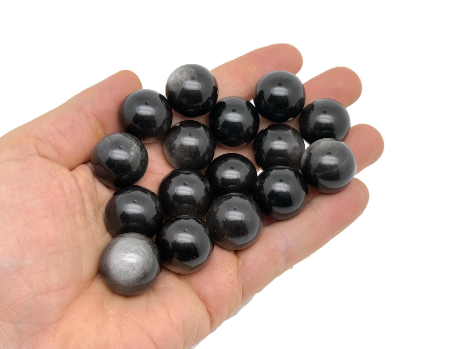 Silver Obsidian Sphere Gemstone - Crystal Ball - 20mm - SP1062