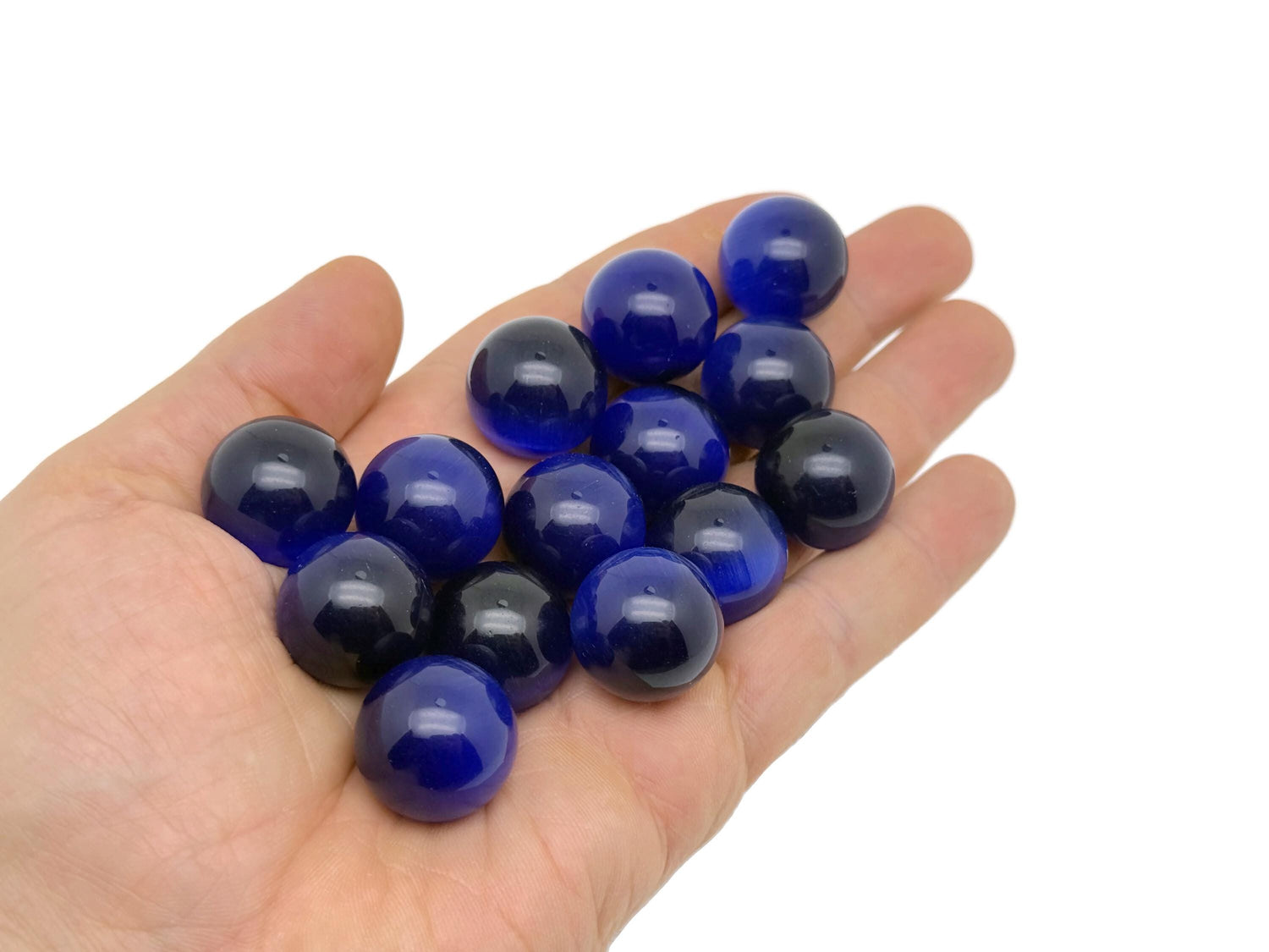 Sapphire Blue Cats Eye Sphere Gemstone - Crystal Ball - 20mm - SP1101
