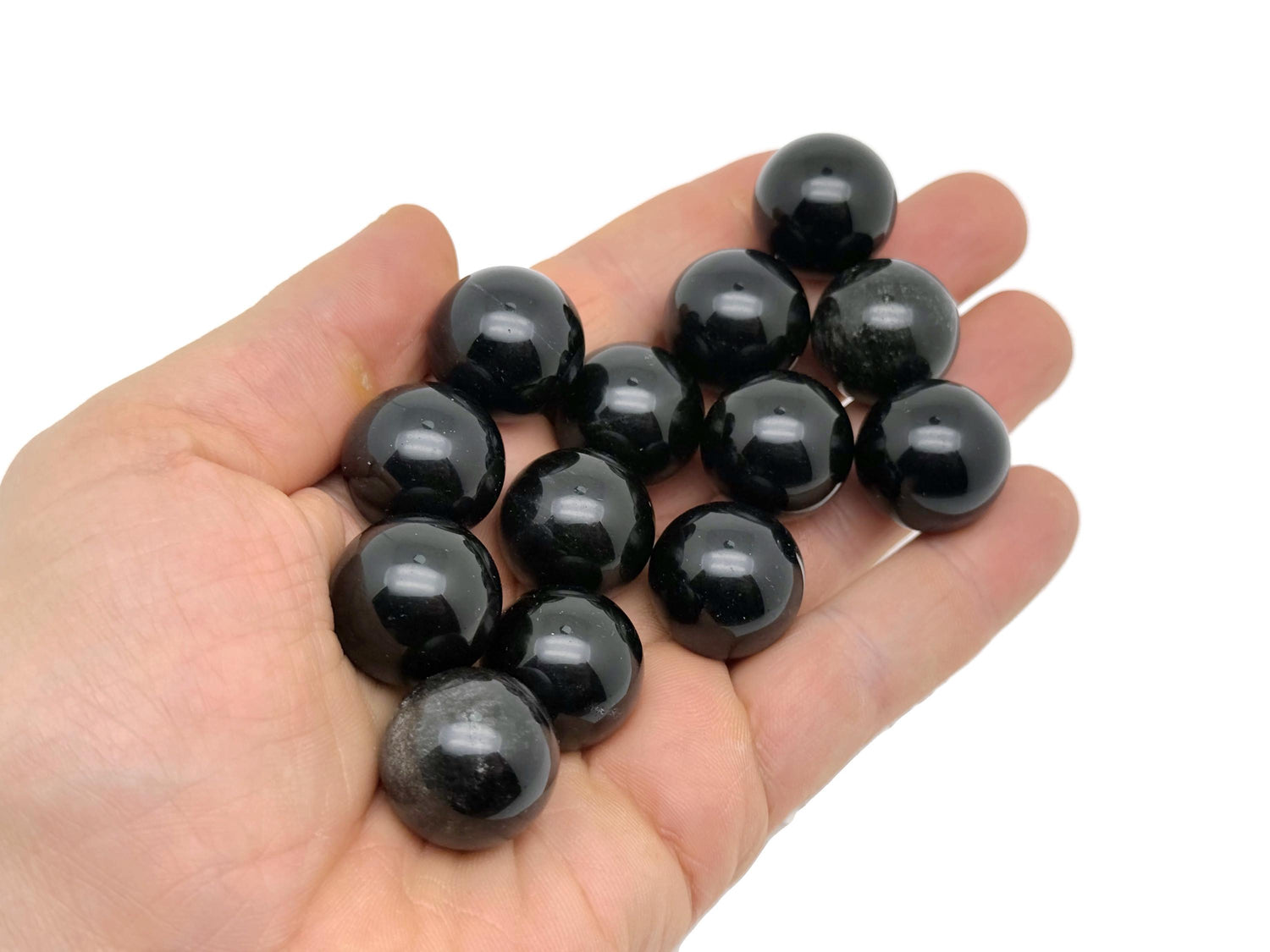 Black Cats Eye Sphere Gemstone - Crystal Ball - 20mm - SP1105