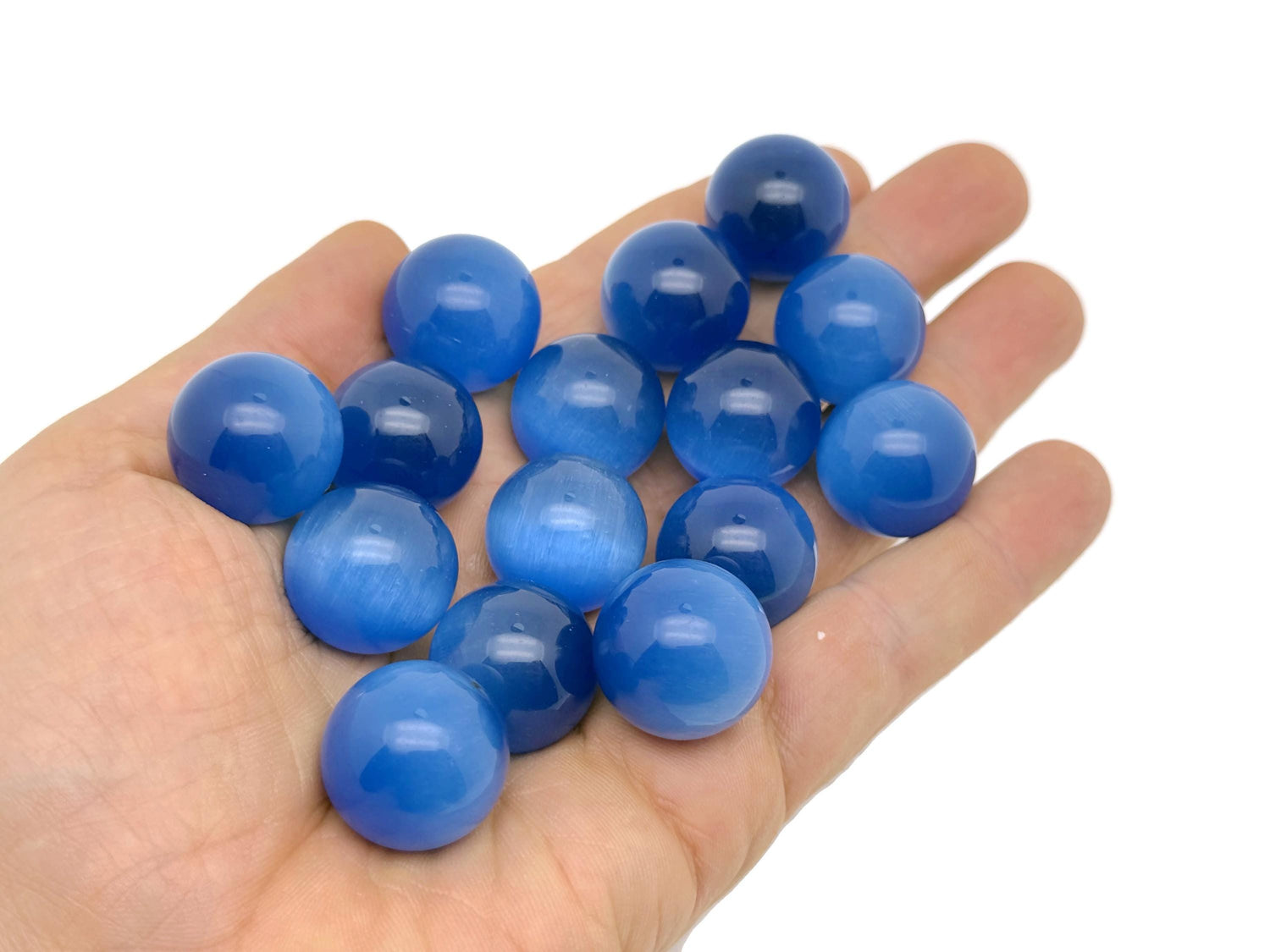 Dark Blue Cats Eye Sphere Gemstone - Crystal Ball - 20mm - SP1106