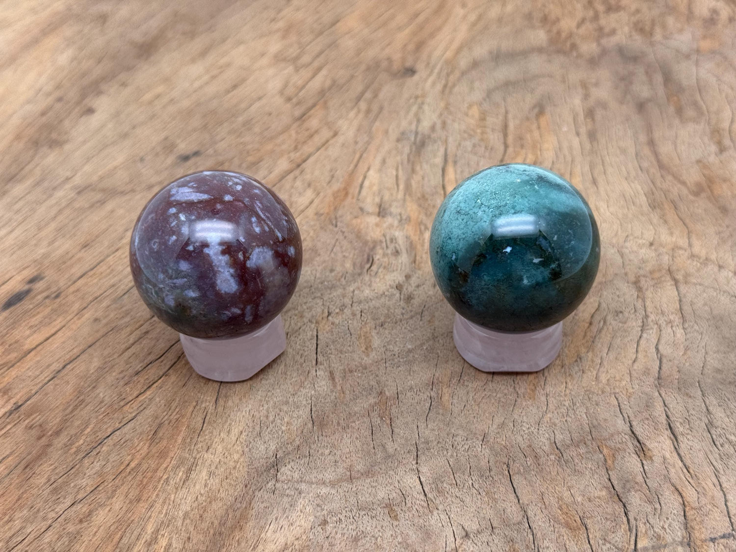 Moss Agate Sphere Gemstone - Crystal Ball - 40-50mm - BA1073