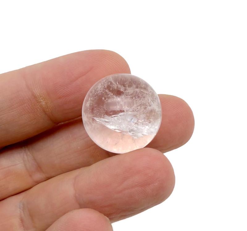 Cracked Clear Quartz Sphere Gemstone - Crystal Ball - 20mm - SP1154