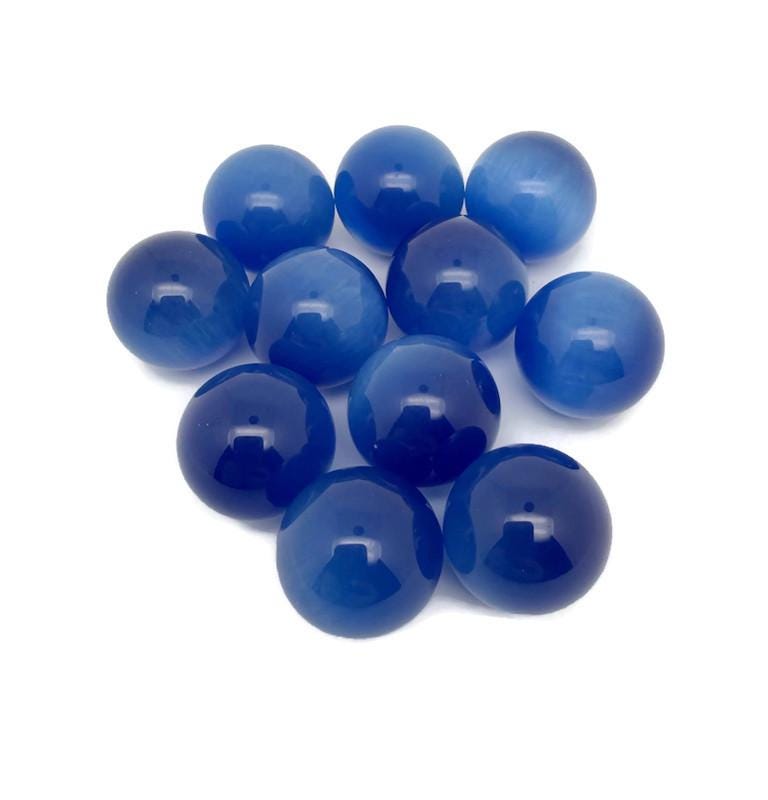 Dark Blue Cats Eye Sphere Gemstone - Crystal Ball - 20mm - SP1106