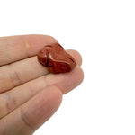 Handmade 30mm gemstone crystal frog animal figure by GemstoneGO, carved with intricate details and vibrant colors.