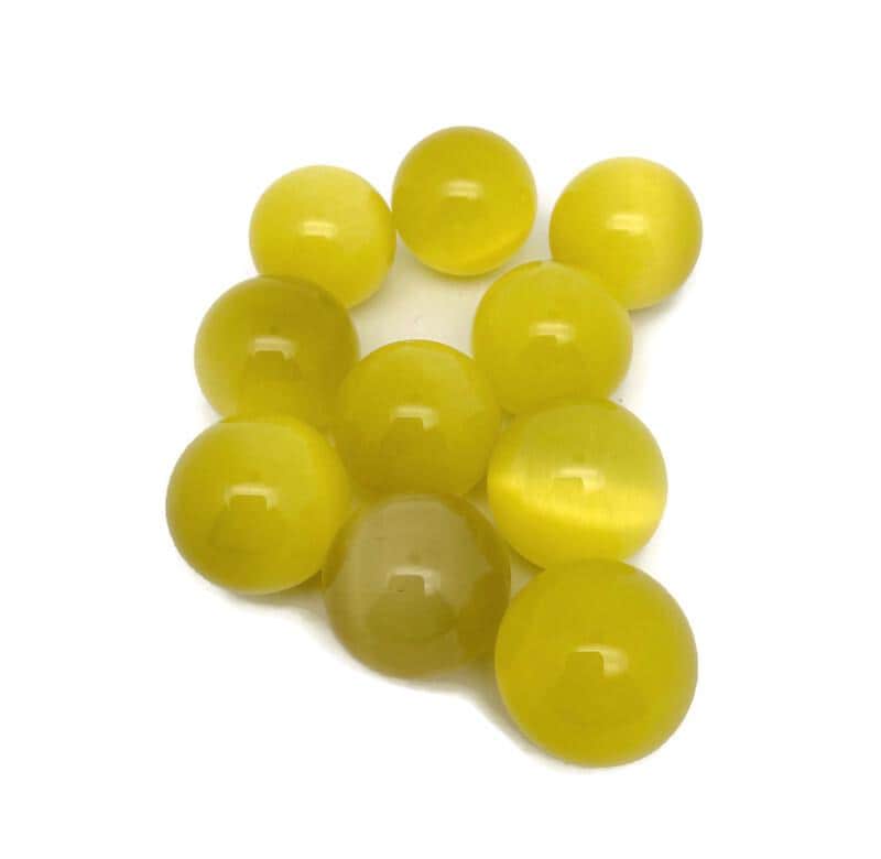 Yellow Cats Eye Sphere Gemstone  - Crystal Ball - 20mm - SP1108