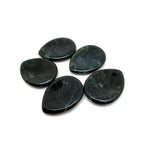 Moss Agate worry stone from GemstoneGO, 45mm soothing crystal with natural green and brown moss-like patterns, oval shape.