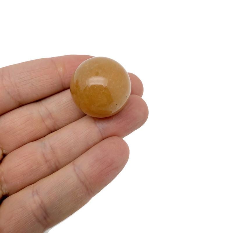 Yellow Jade Sphere Gemstone - Crystal Ball - 25mm - SP1160