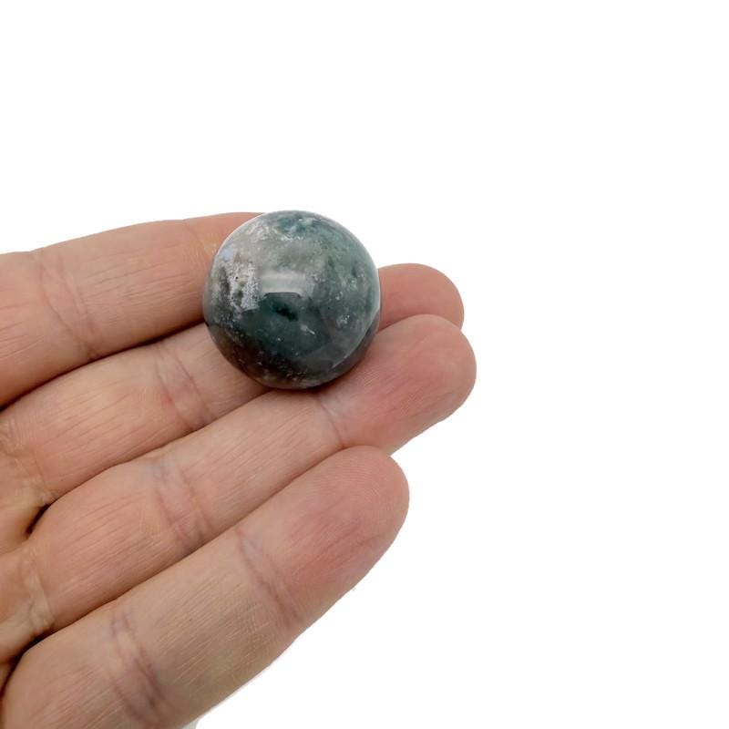Moss Agate Sphere Gemstone - Crystal Ball - 25mm - SP1161