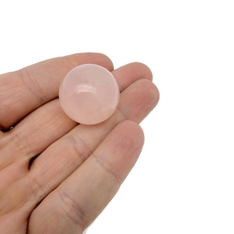 Rose Quartz Sphere Gemstone - Crystal Ball - 25mm - SP1165