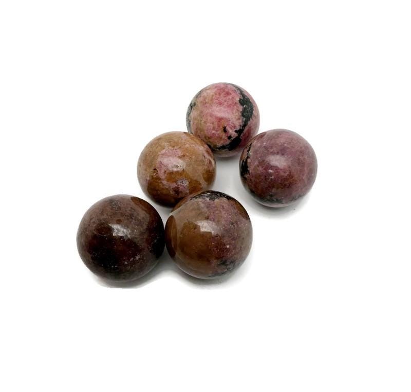 Rhodonite Sphere Gemstone - Crystal Ball - 25mm - SP1170