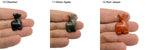 Hand-carved crystal llama animal figure from GemstoneGO, 30mm size, featuring colorful mixed gemstone details.