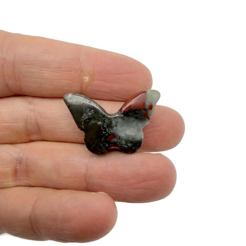 Handmade 30mm crystal butterfly drilled beads with animal figure carvings, mixed colors, from GemstoneGO.