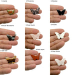 Handmade 30mm crystal butterfly drilled beads with animal figure design in mixed colors by GemstoneGO