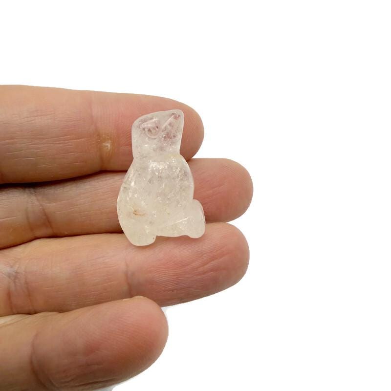 Handmade carved crystal bird animal figure from GemstoneGO, 30mm size, featuring colorful gemstone details and intricate craftsmanship.