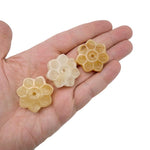 Yellow jade crystal flower incense holder with carved gemstone design, ideal for meditation and burning incense sticks.