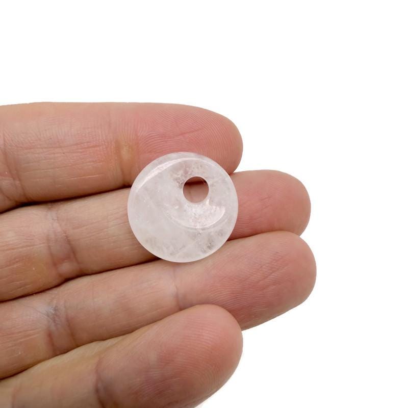 Donut de Cuarzo Transparente - Piedra Pi - 20mm - DO1080