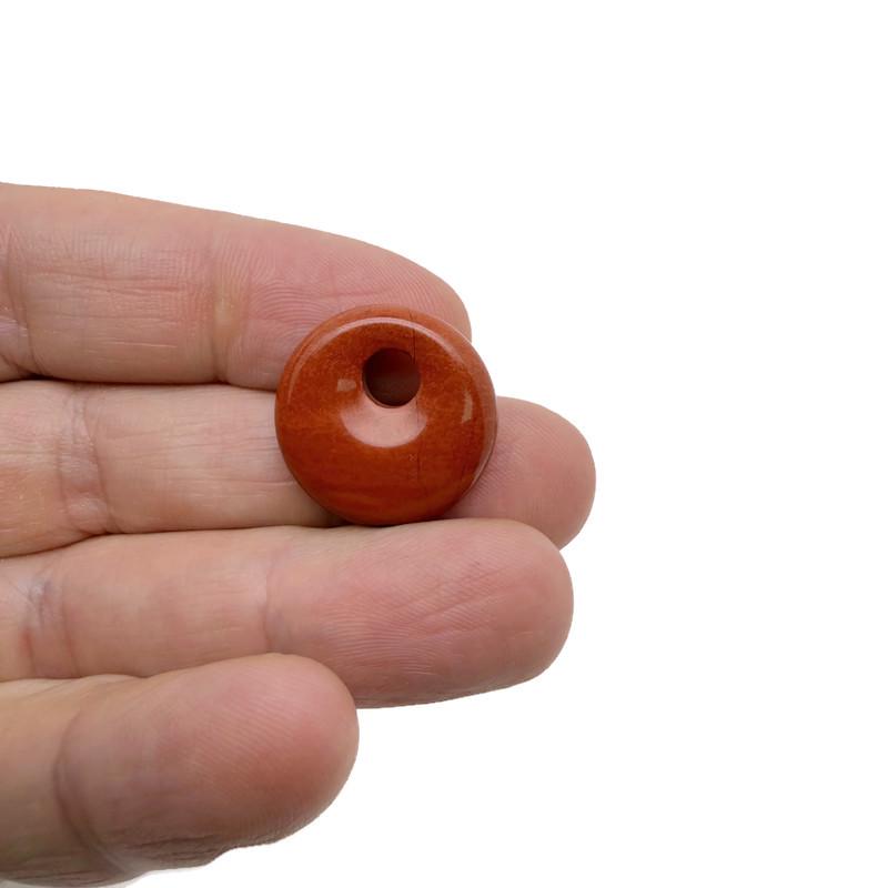 Donut de Jaspe Rojo - Piedra Pi - 20mm - DO1081