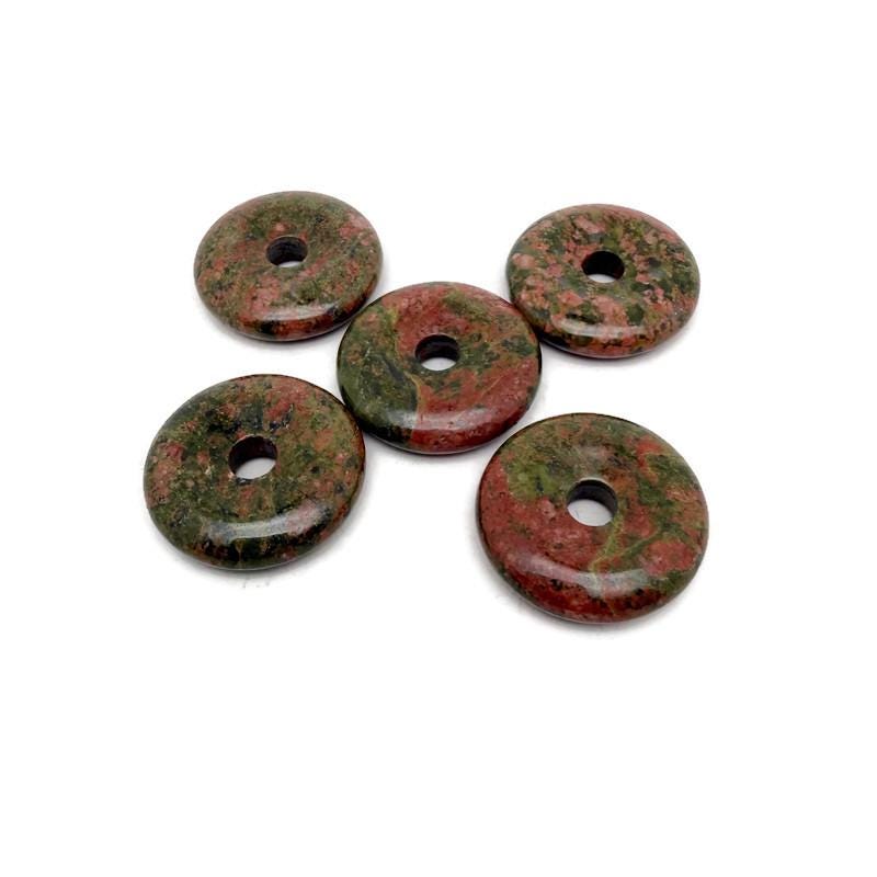 Dona de cristal unakita - Piedra Pi - 30mm - DO1088