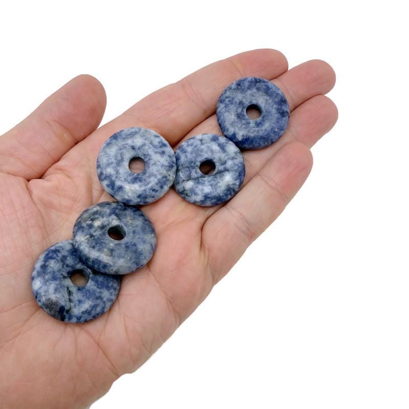 Donut de Cristal de Sodalita - Piedra Pi - 30mm - DO1093