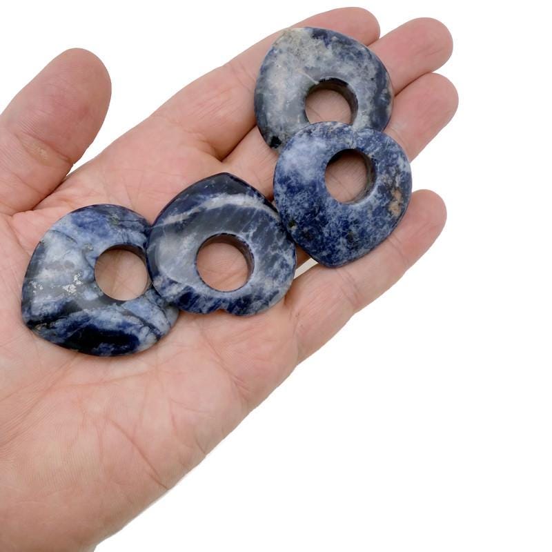Sodalite Love Crystal Heart - 40mm - HZ1006