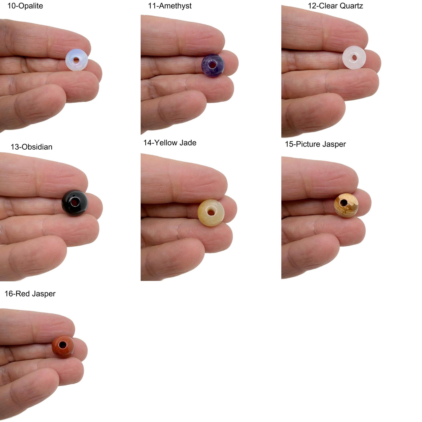 Round 12mm crystal beads in various colors from GemstoneGO for DIY jewelry making, close-up view of gemstone pack.