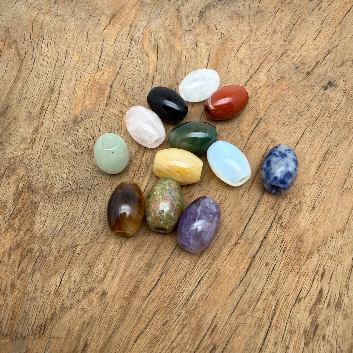 Oval crystal beads in a mix of colors, 18mm size, perfect for bracelet and necklace making, from GemstoneGO.
