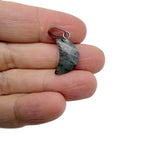 Labradorite moon crystal pendant from GemstoneGO with natural labradorite stone and moon shape, ideal for jewelry making.