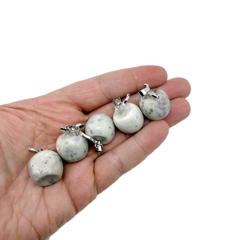 Peace Jade Apple Crystal Pendant - Mini Crystal Pendant - NC1849