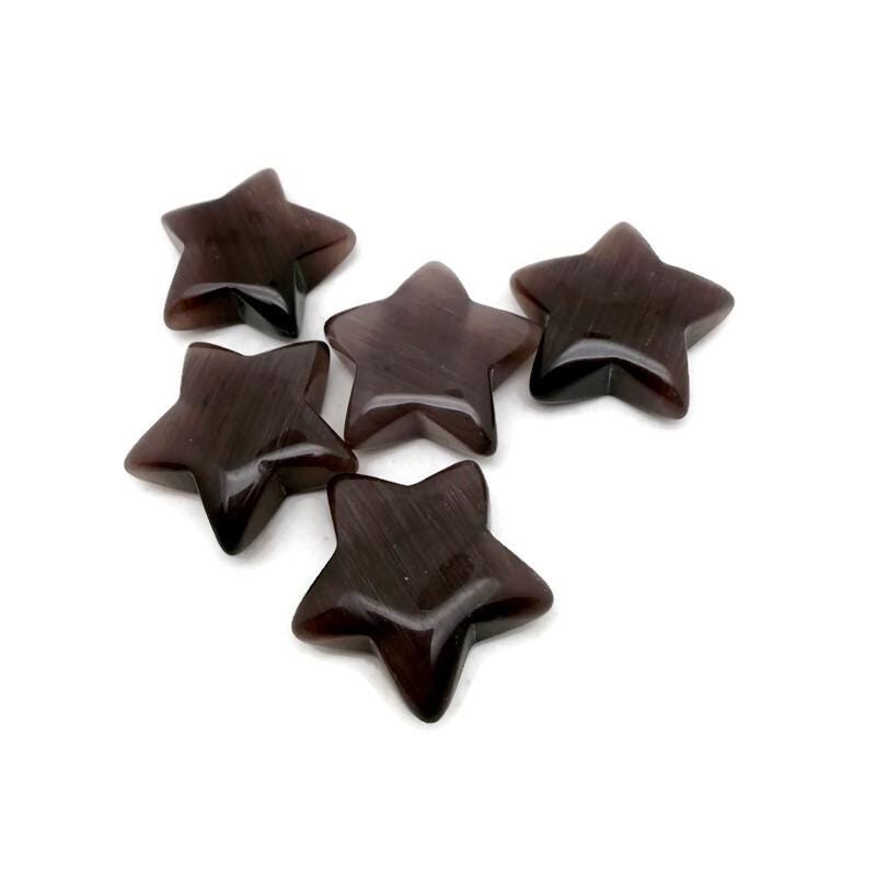Purple Cats Eye Star Gemstone - 30mm - ST1065