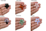 Carved crystal flower gemstone pendant from GemstoneGO featuring a colorful, detailed floral charm on a delicate chain.