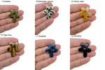Carved crystal flower gemstone pendant with colorful gemstone accents, showcasing a detailed floral design by GemstoneGO.