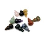 Wu Lou crystal pendant featuring a gemstone gourd design, showcasing vibrant colors and intricate craftsmanship by GemstoneGO.