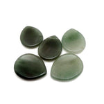 A 45mm green aventurine worry stone from GemstoneGO, smooth polished crystal for stress relief and calming purposes.