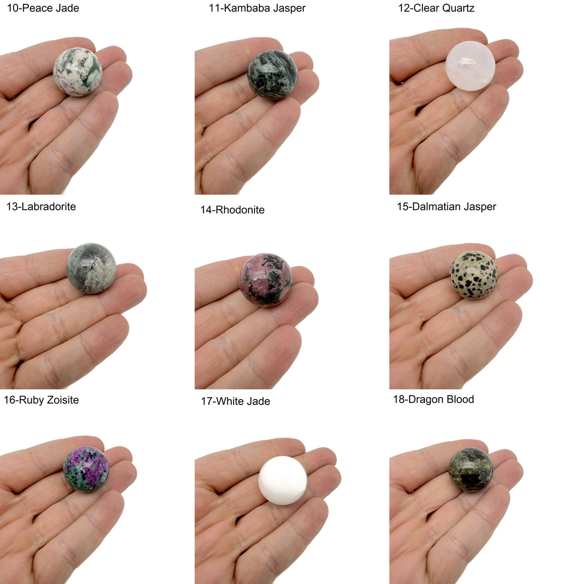 25mm natural crystal sphere from GemstoneGO, a clear and polished gemstone ball for meditation, decoration, or healing.