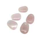 Oval rose quartz crystal pendant from GemstoneGO, showcasing a smooth, polished natural stone jewelry making bead.