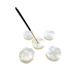 Opalite crystal flower-shaped incense holder from GemstoneGO, designed for cleansing and relaxation with a smooth, polished surface.