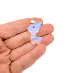 Opalite deer crystal pendant necklace featuring a gemstone carved deer on a chain, by GemstoneGO.