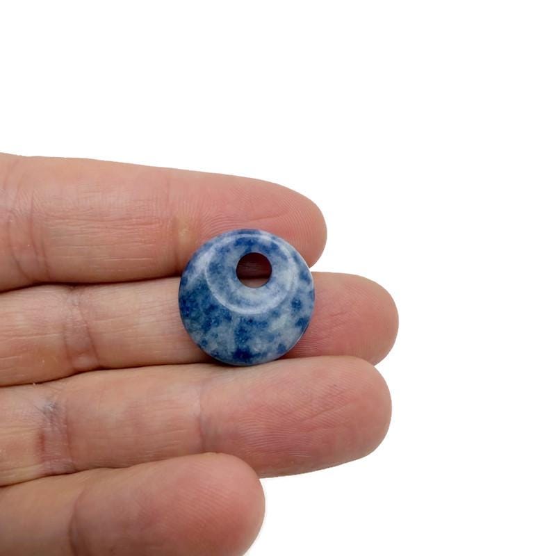 Donut de cristal de sodalita - Piedra Pi - 20 mm - DO1073