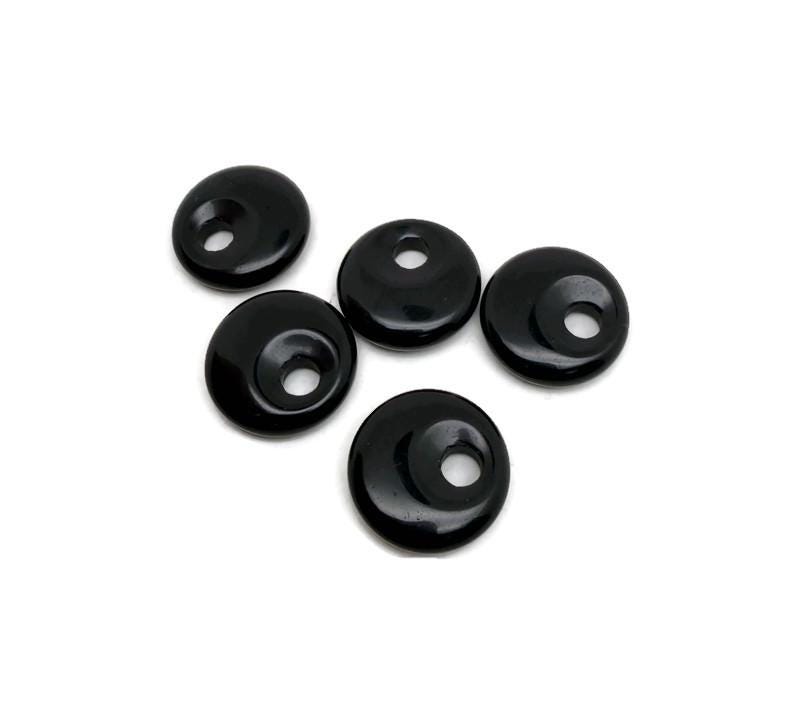 Donut de Cristal de Obsidiana - Piedra Pi - 20mm - DO1076