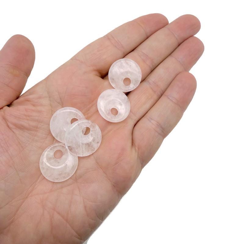 Donut de Cuarzo Transparente - Piedra Pi - 20mm - DO1080