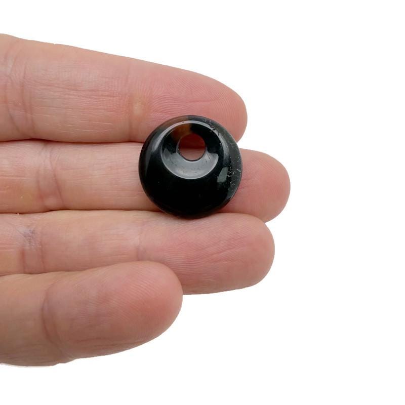 Donut de ágata musgosa - Piedra Pi - 20 mm - DO1085