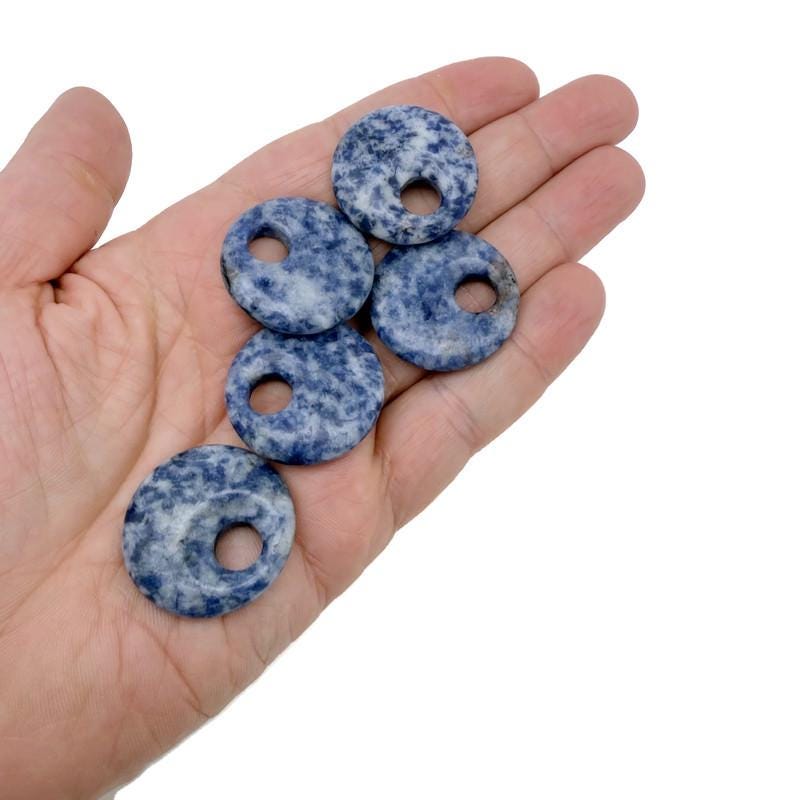 Donut de Cristal de Sodalita - Piedra Pi - 30mm - DO1103