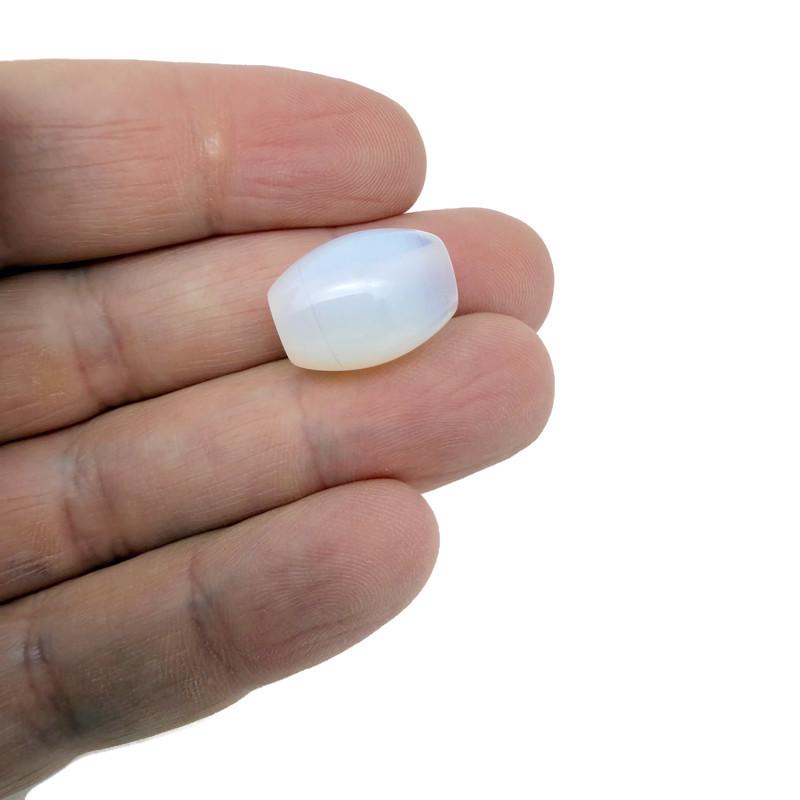 Oval crystal beads in 18mm mix, perfect for bracelet and necklace making, by GemstoneGO. Clear, polished gemstone jewelry supplies.